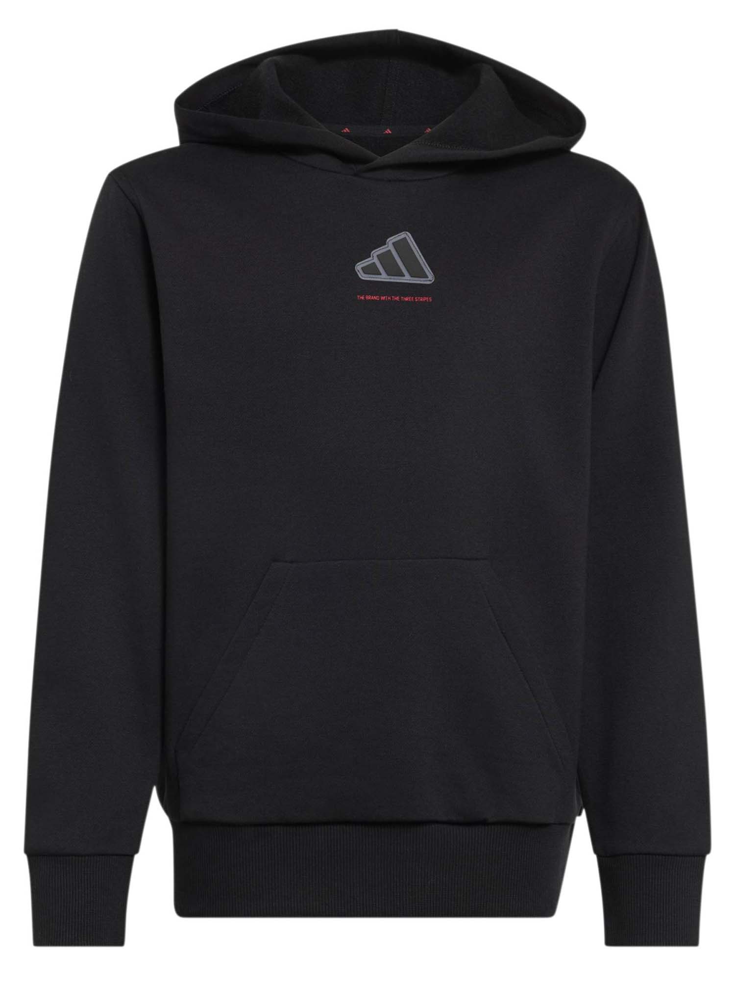 Felpa nera Adidas KX2475 unisex bambino